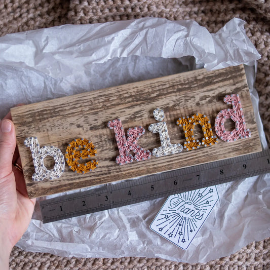 String Art Pattern - Be Kind