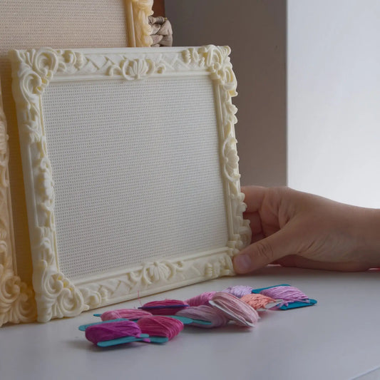 Rectangle Cross Stitch Frame STL File (Large) – 3D Print Stitchable Embroidery Frame