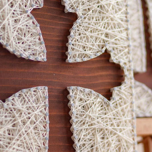 String Art Pattern - Cross