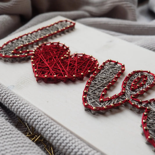 String Art Pattern - Love with Heart