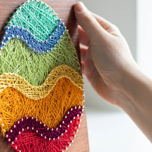 String Art Pattern - Easter Egg