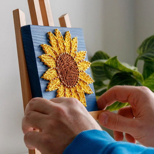 String Art Pattern - Single Sunflower