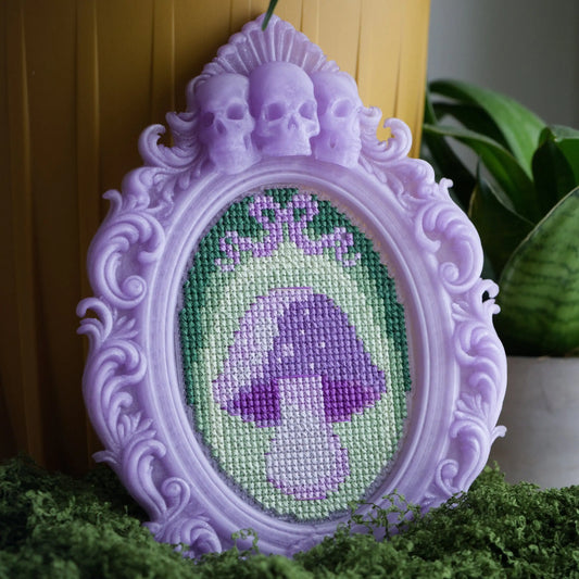 Gothic Skull Cross Stitch Frame – Stitchable Embroidery Frame