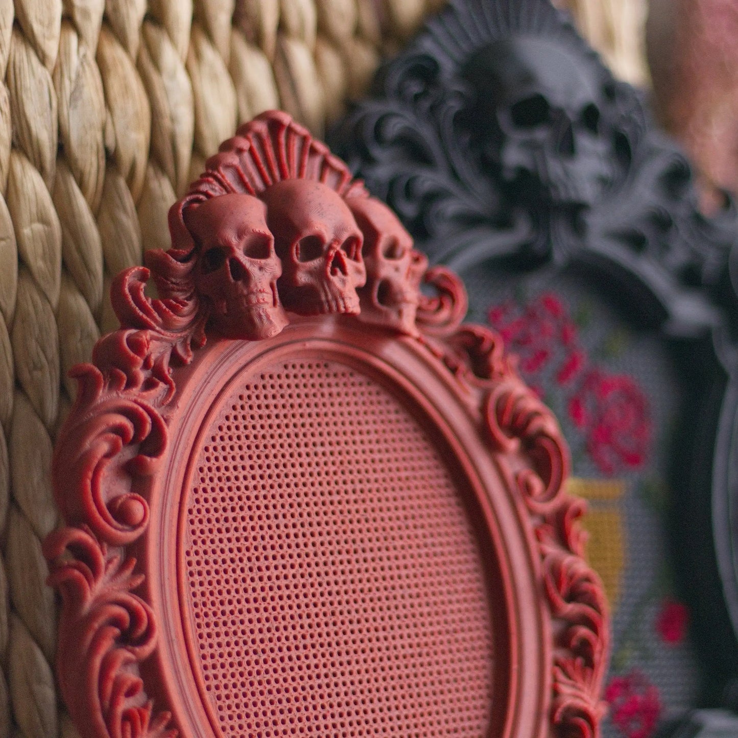 Gothic Skull Cross Stitch Frame – Stitchable Embroidery Frame