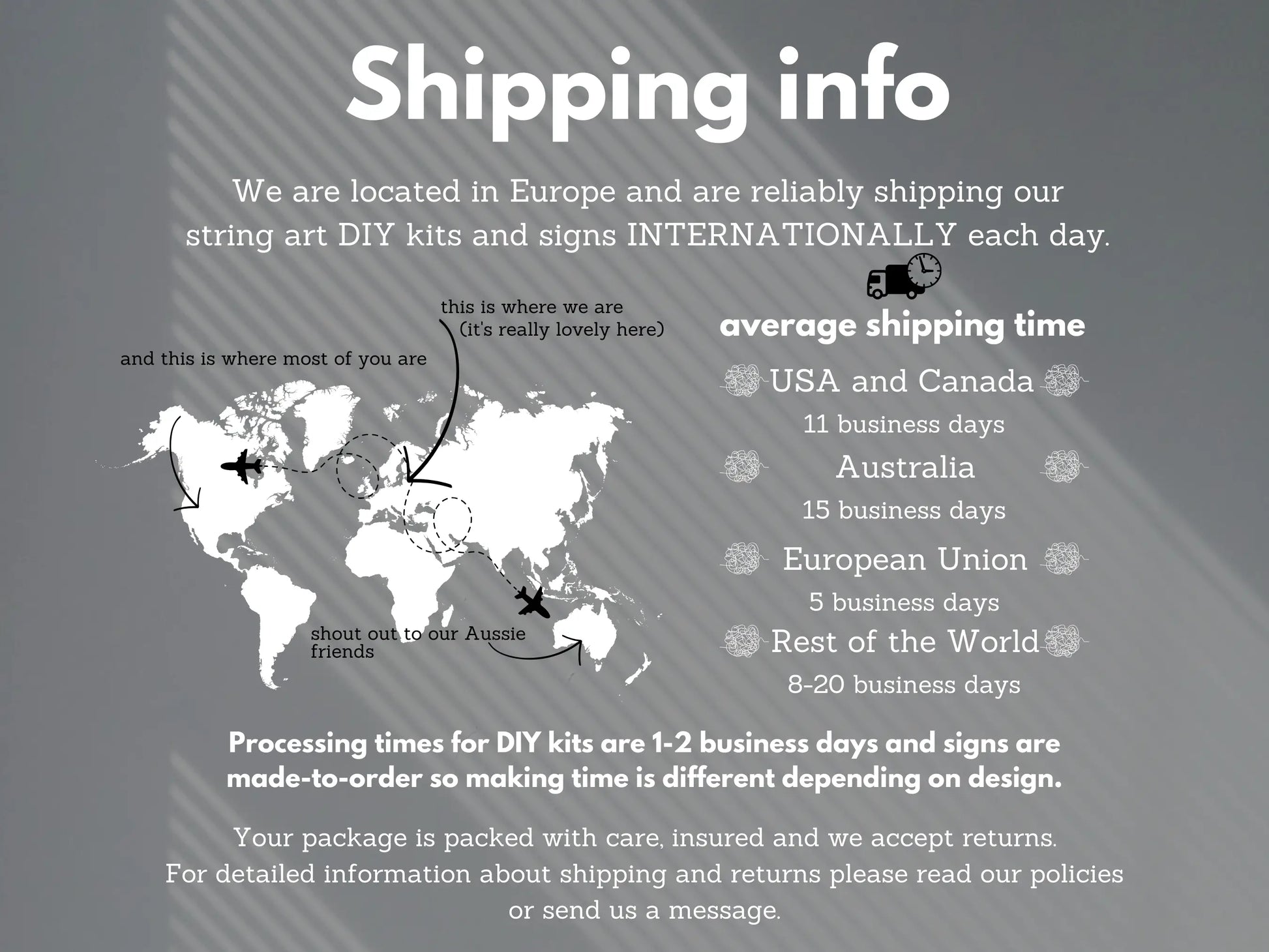 shipping information