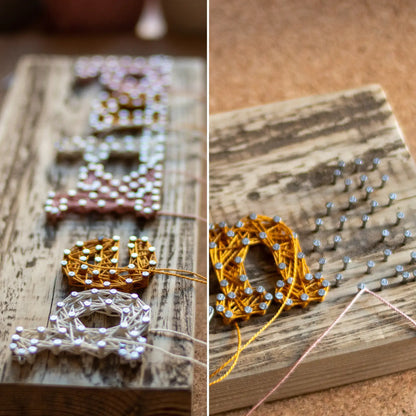 String Art Pattern - Be Kind