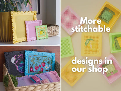 Bubble Cross Stitch Frame – Bobbin Beaded Stitchable Frame