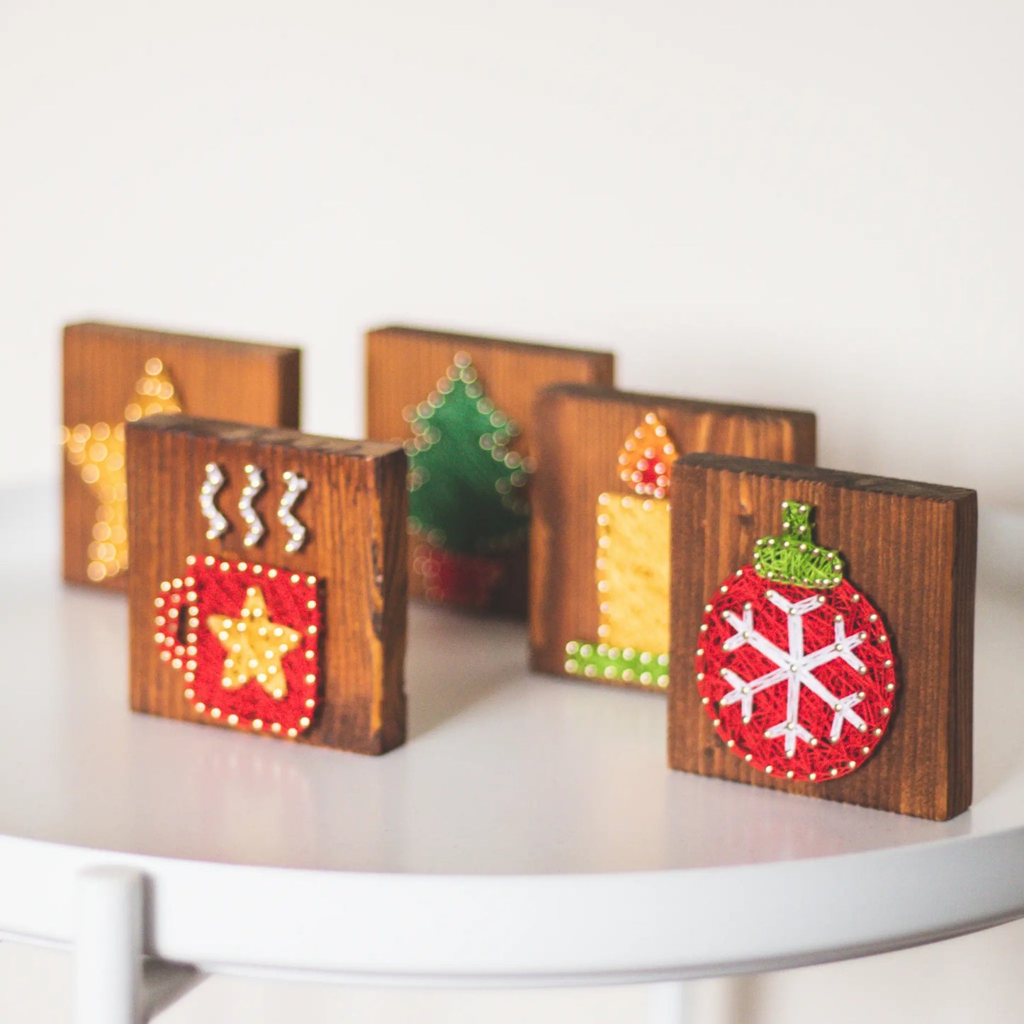 String Art Pattern - Set of Small Christmas Signs