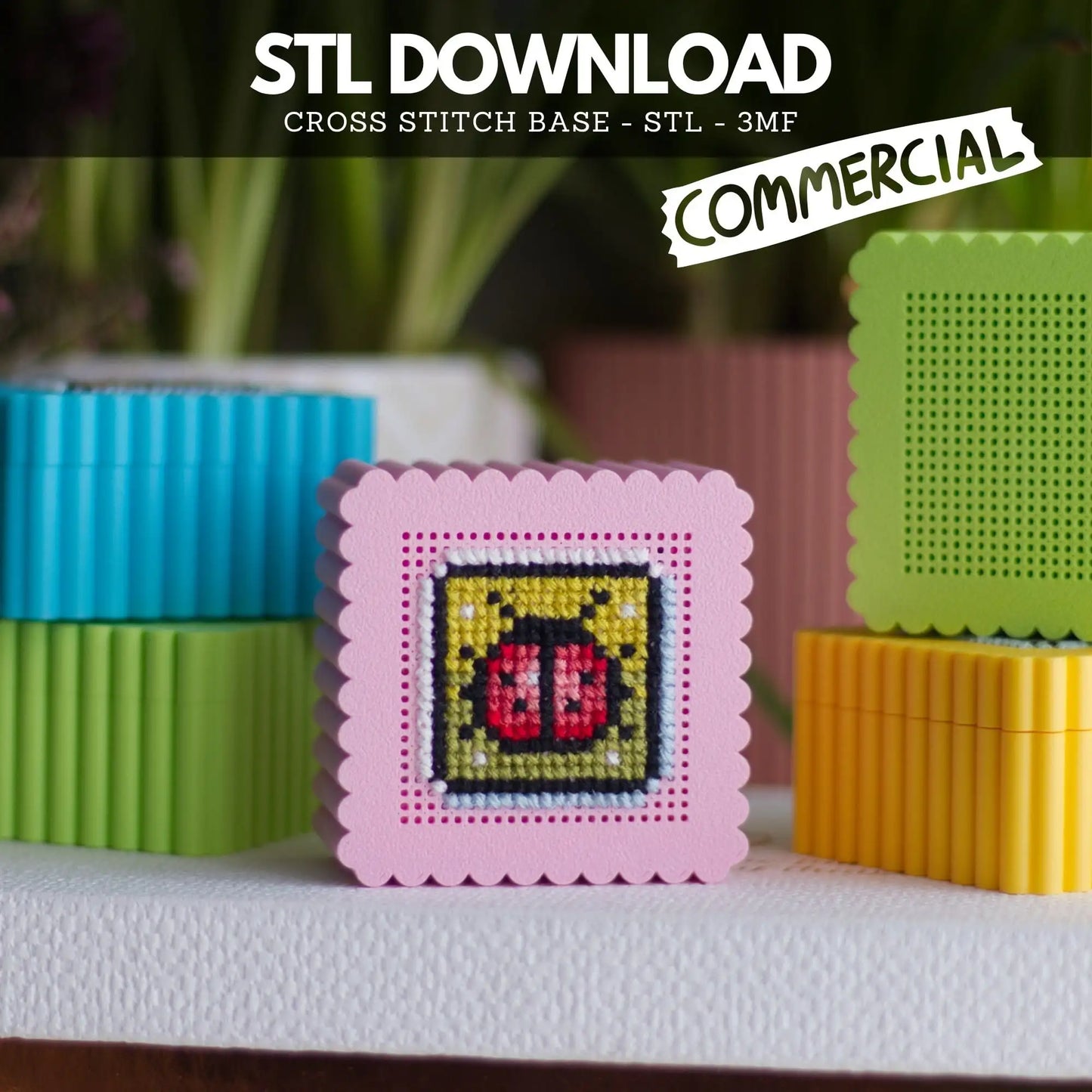 Mini Cross Stitch Box STL – Commercial License