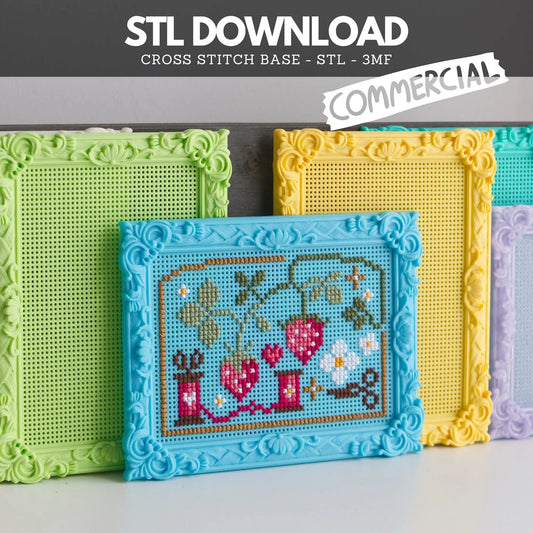 Rectangle Cross Stitch Frame STL – Small (Commercial License)