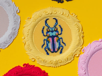 Cross Stitch Frame – Round Stitchable Cross Stitch Frames, Blank Display Bases