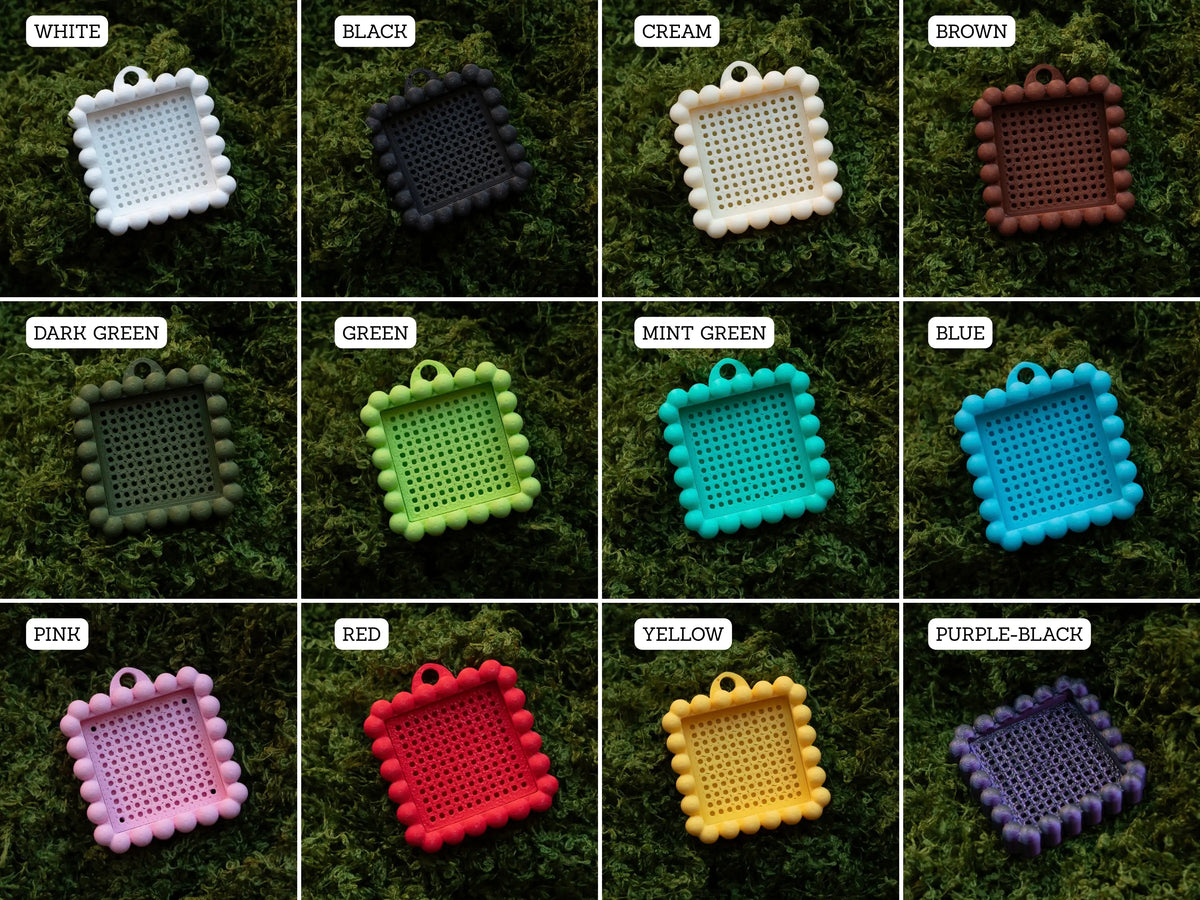 Cross Stitch Keychain Blanks with Clip-In Back