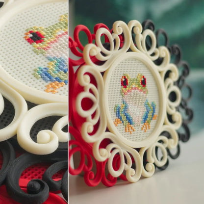 Cross Stitch Frame – Round Stitchable Cross Stitch Frame