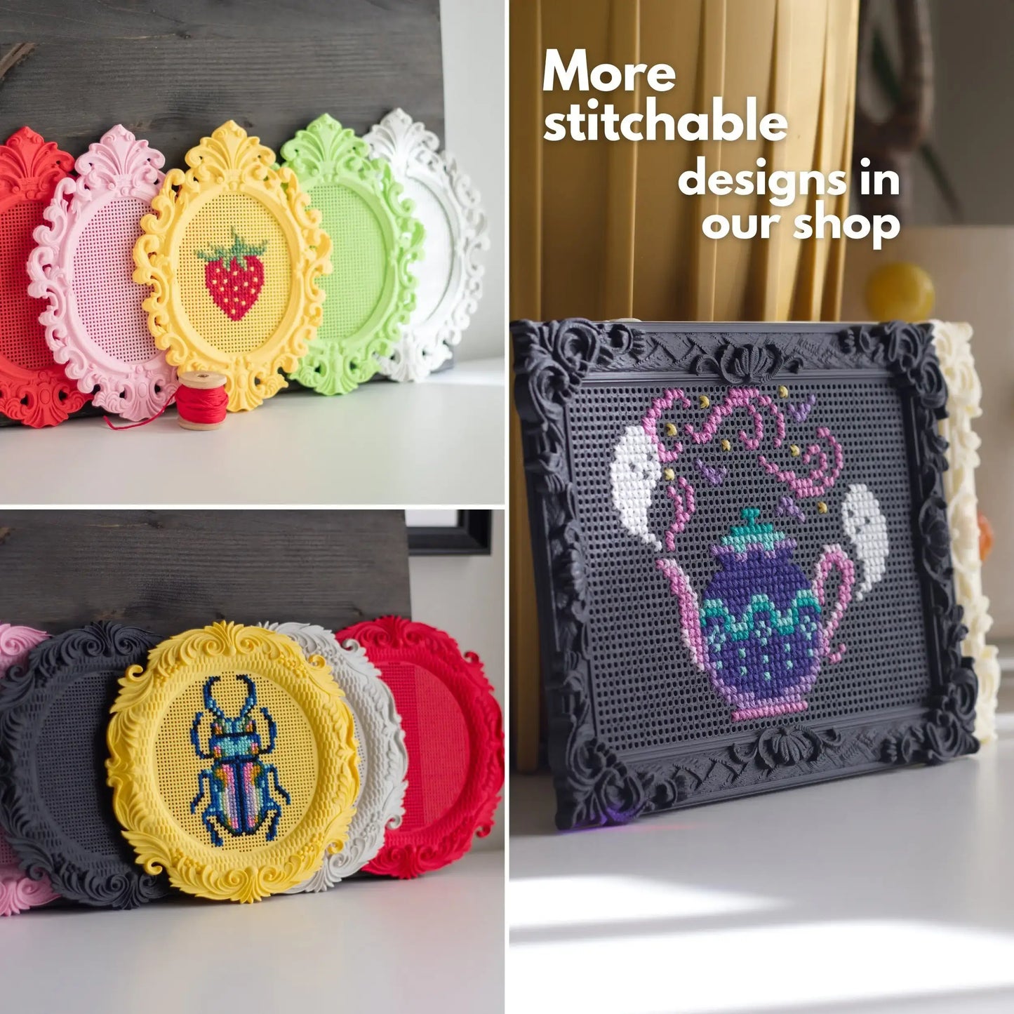 Cross Stitch Frame – Round Stitchable Cross Stitch Frame