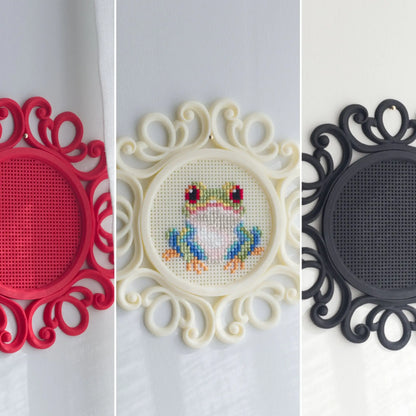 Cross Stitch Frame – Round Stitchable Cross Stitch Frame