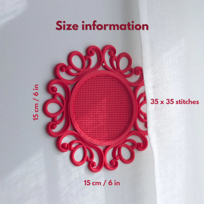 Cross Stitch Frame – Round Stitchable Cross Stitch Frame