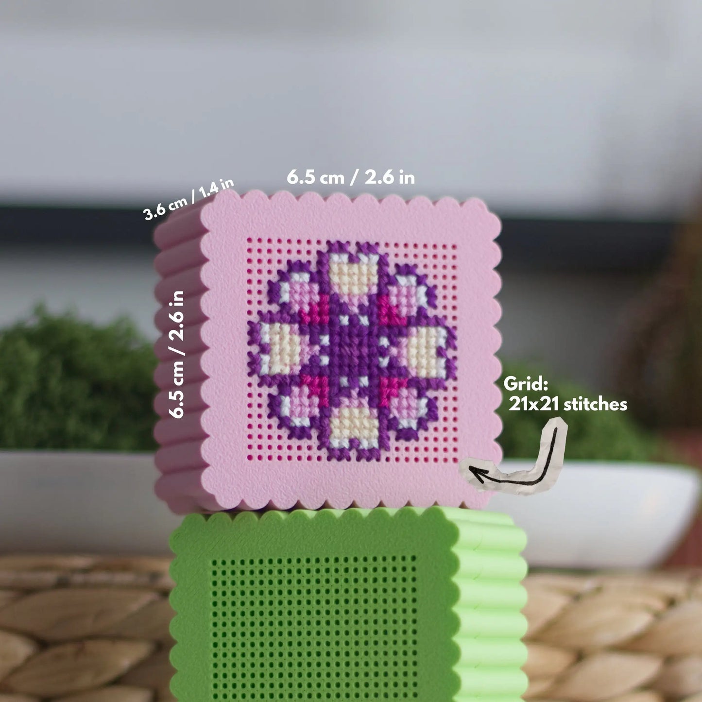 Square Cross Stitch Box – Stitchable Embroidery Base