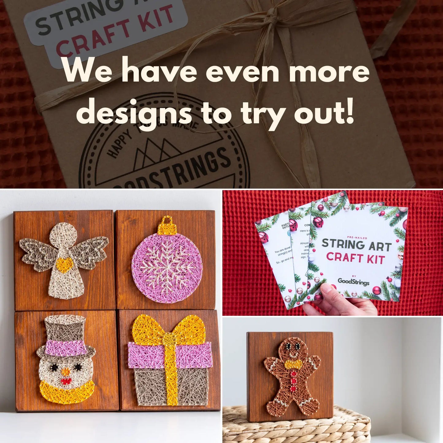 DIY kit – Gingerbread Man String Art