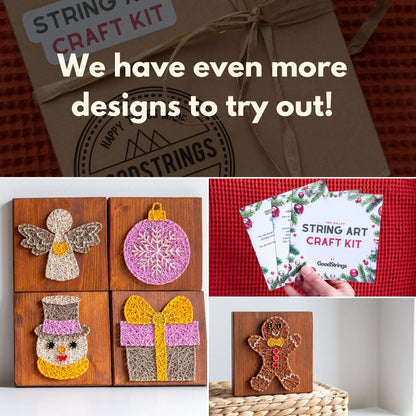 DIY kit – Gingerbread Man String Art