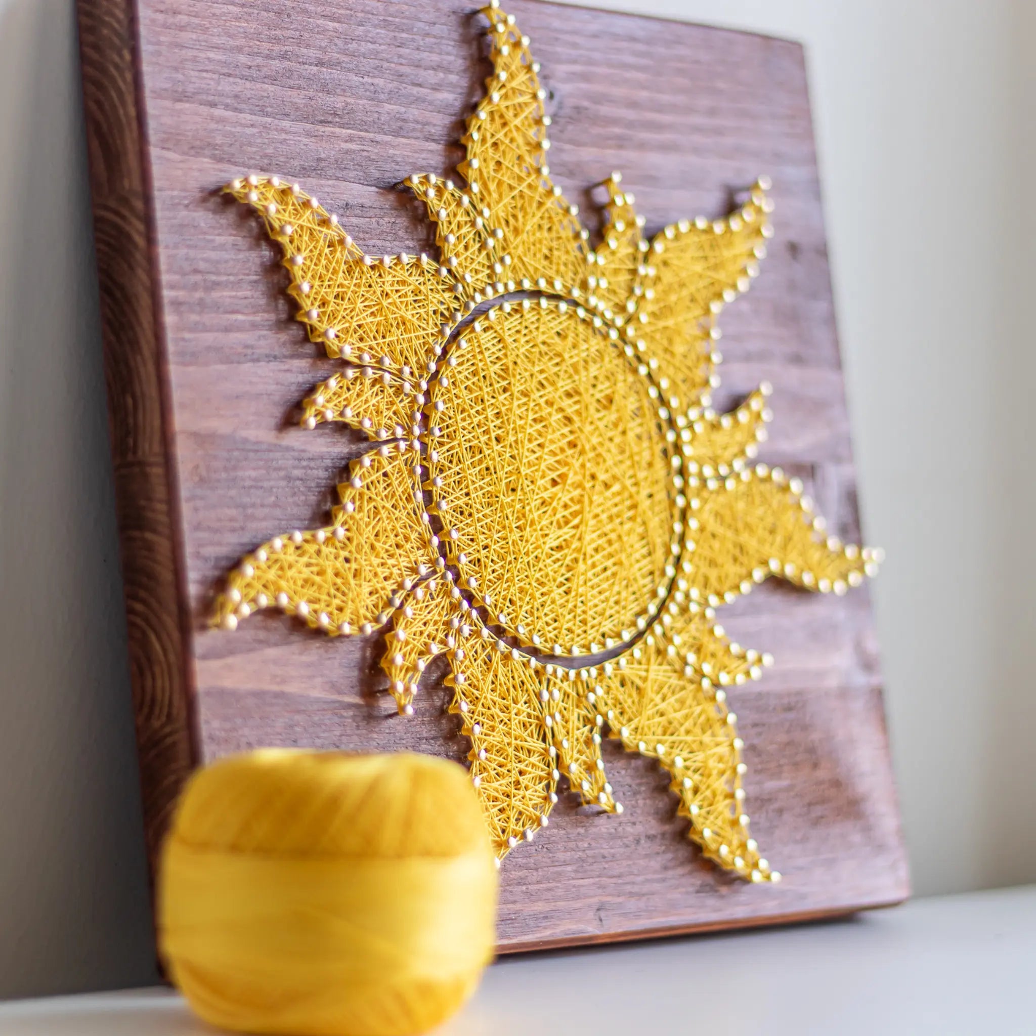Sun String Art DIY Kit for Adults | GoodStrings Craft Kits