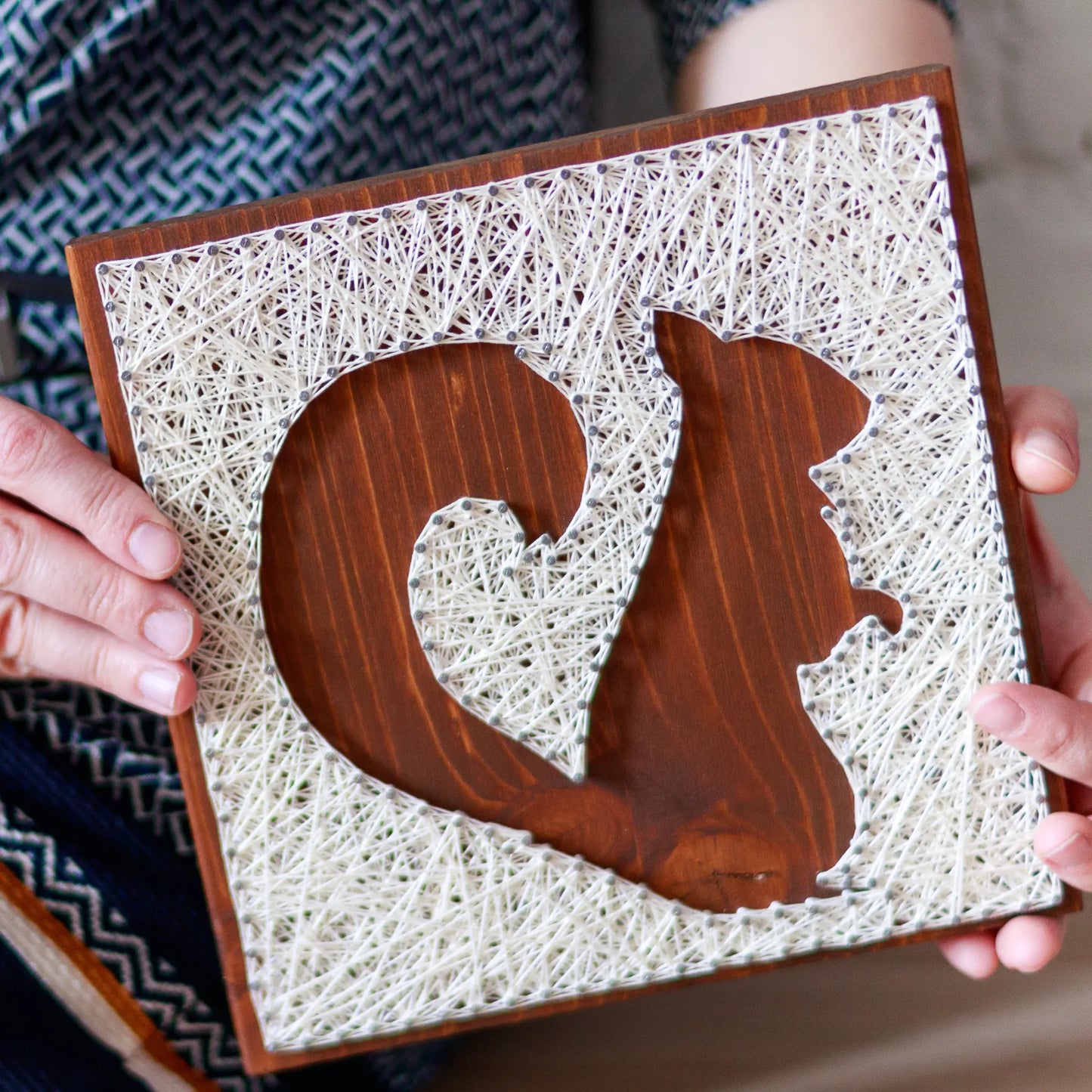 DIY kit - Squirrel Silhouette String Art