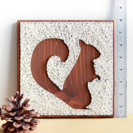 DIY kit - Squirrel Silhouette String Art