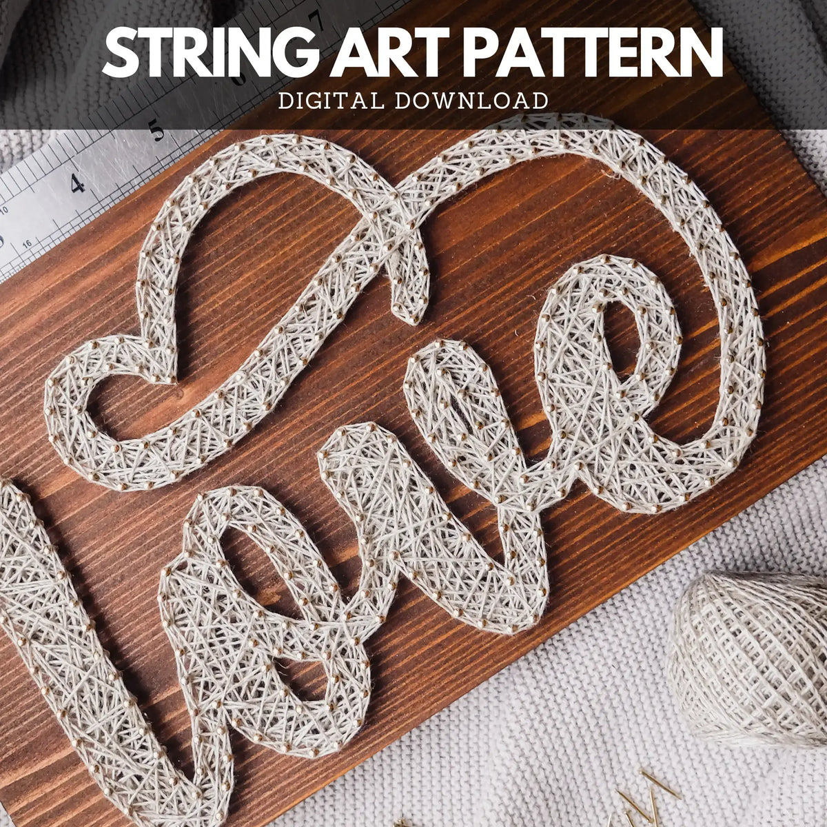 string in r pattern at winnie norris blog Images High... String Art Pattern - Love Script | Printable & Elegant