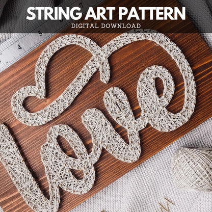 String Art Pattern - Love