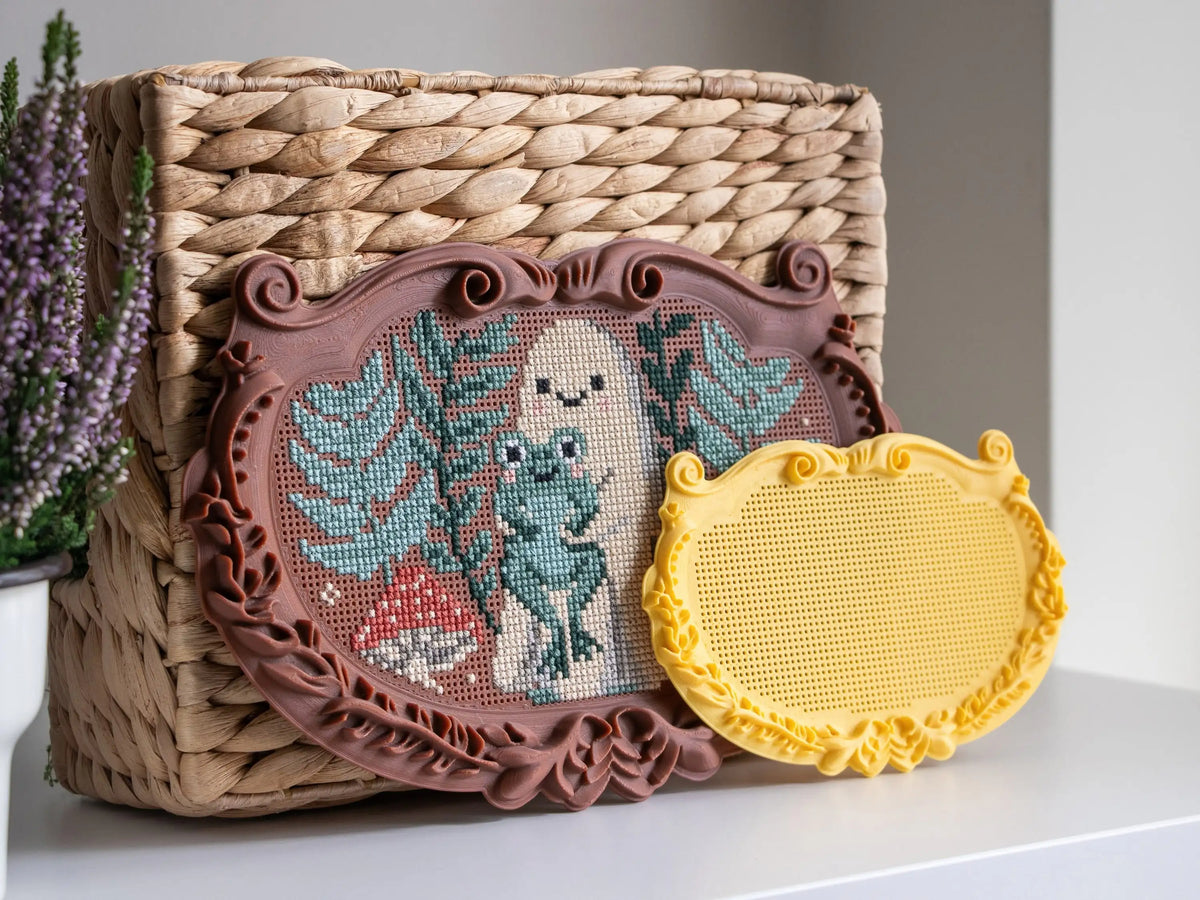 Ornate Plaque Cross Stitch Frame – Stitchable Embroidery Blank
