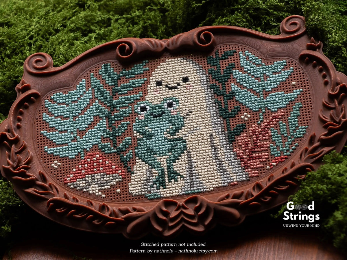 Ornate Plaque Cross Stitch Frame – Stitchable Embroidery Blank