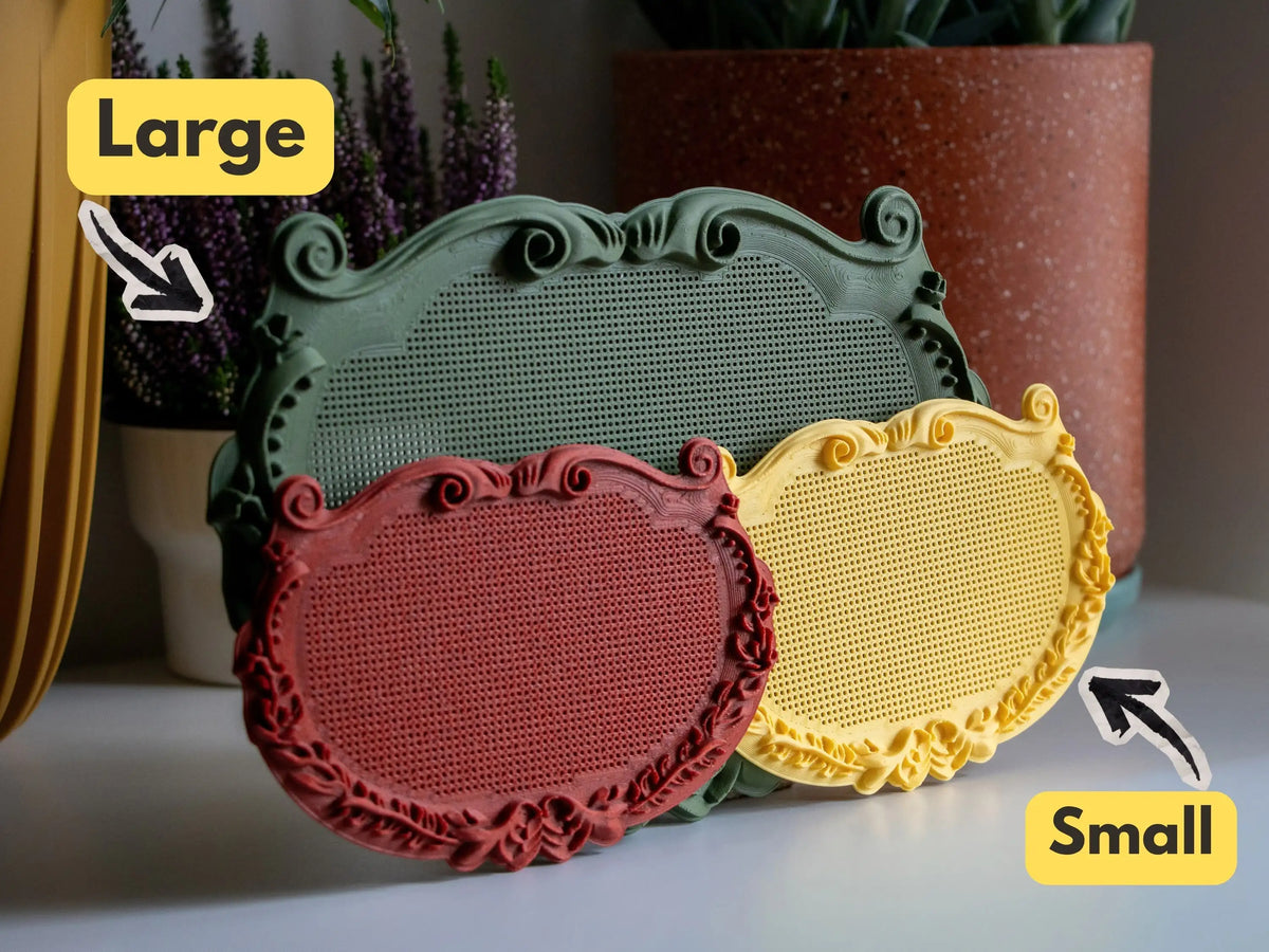 Ornate Plaque Cross Stitch Frame – Stitchable Embroidery Blank