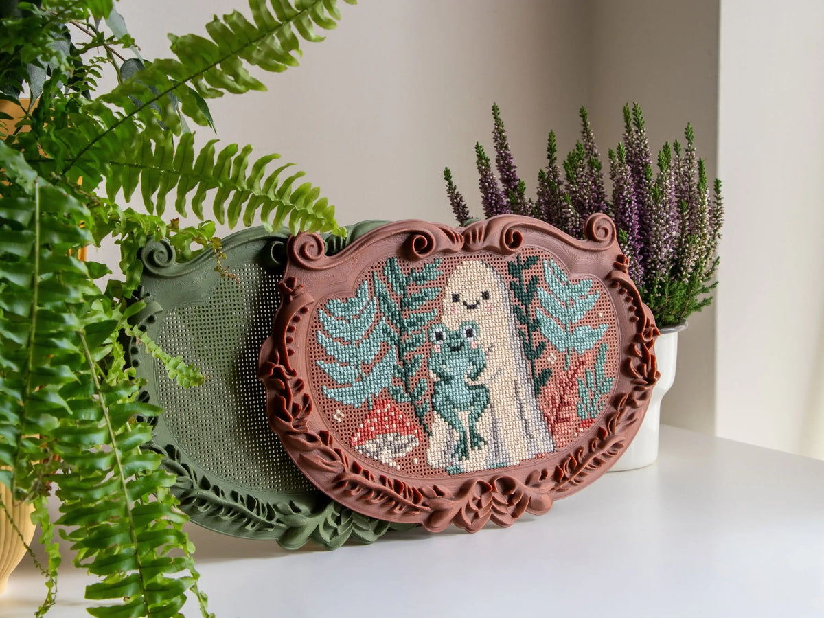 Ornate Plaque Cross Stitch Frame – Stitchable Embroidery Blank