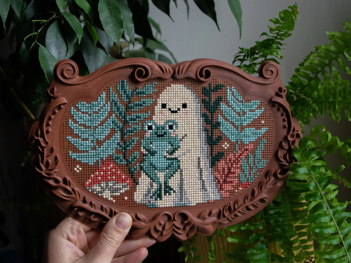 Ornate Plaque Cross Stitch Frame – Stitchable Embroidery Blank