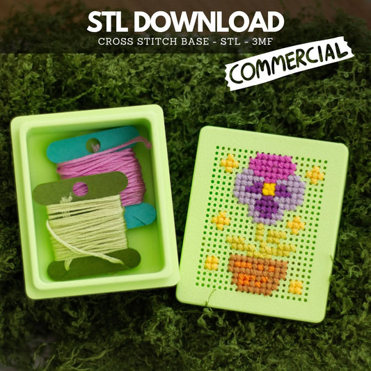 Small Cross Stitch Box STL – Commercial License