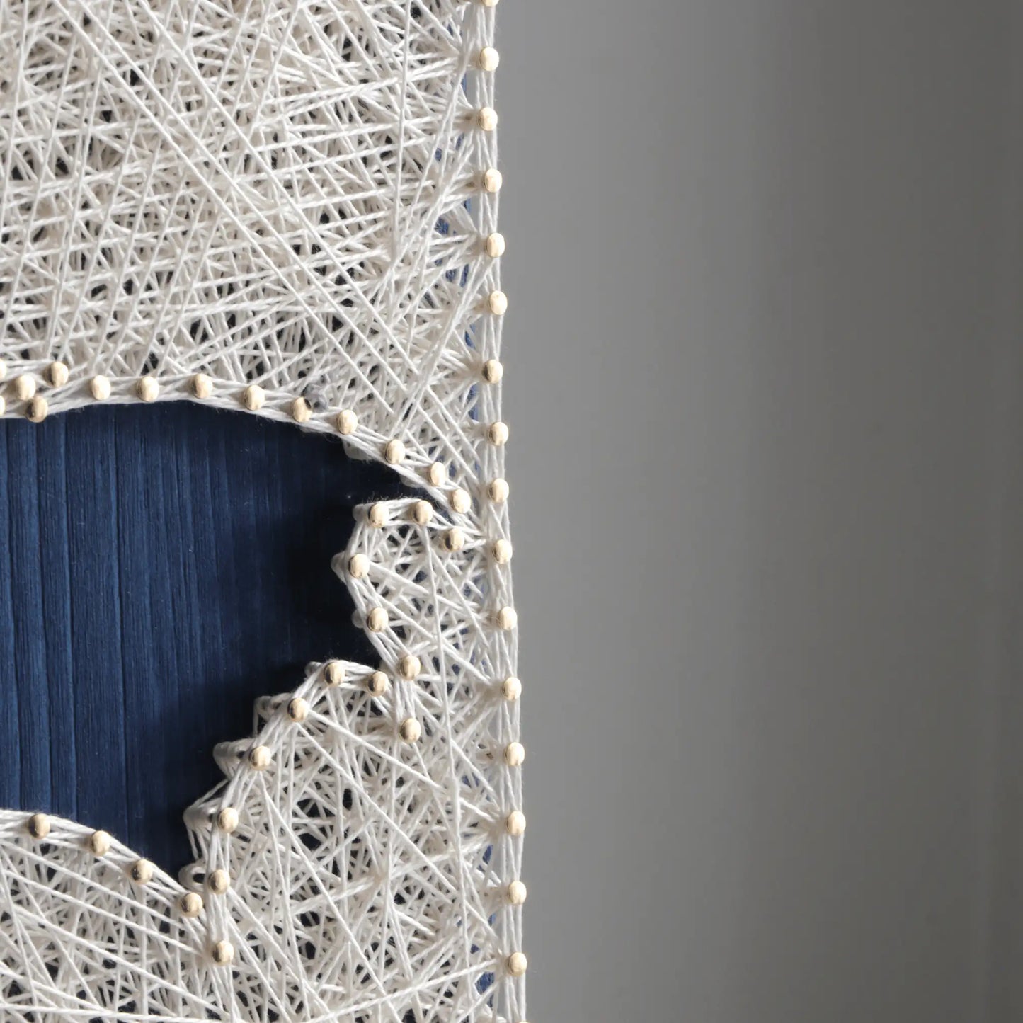 String Art Pattern - Dragon Silhouette