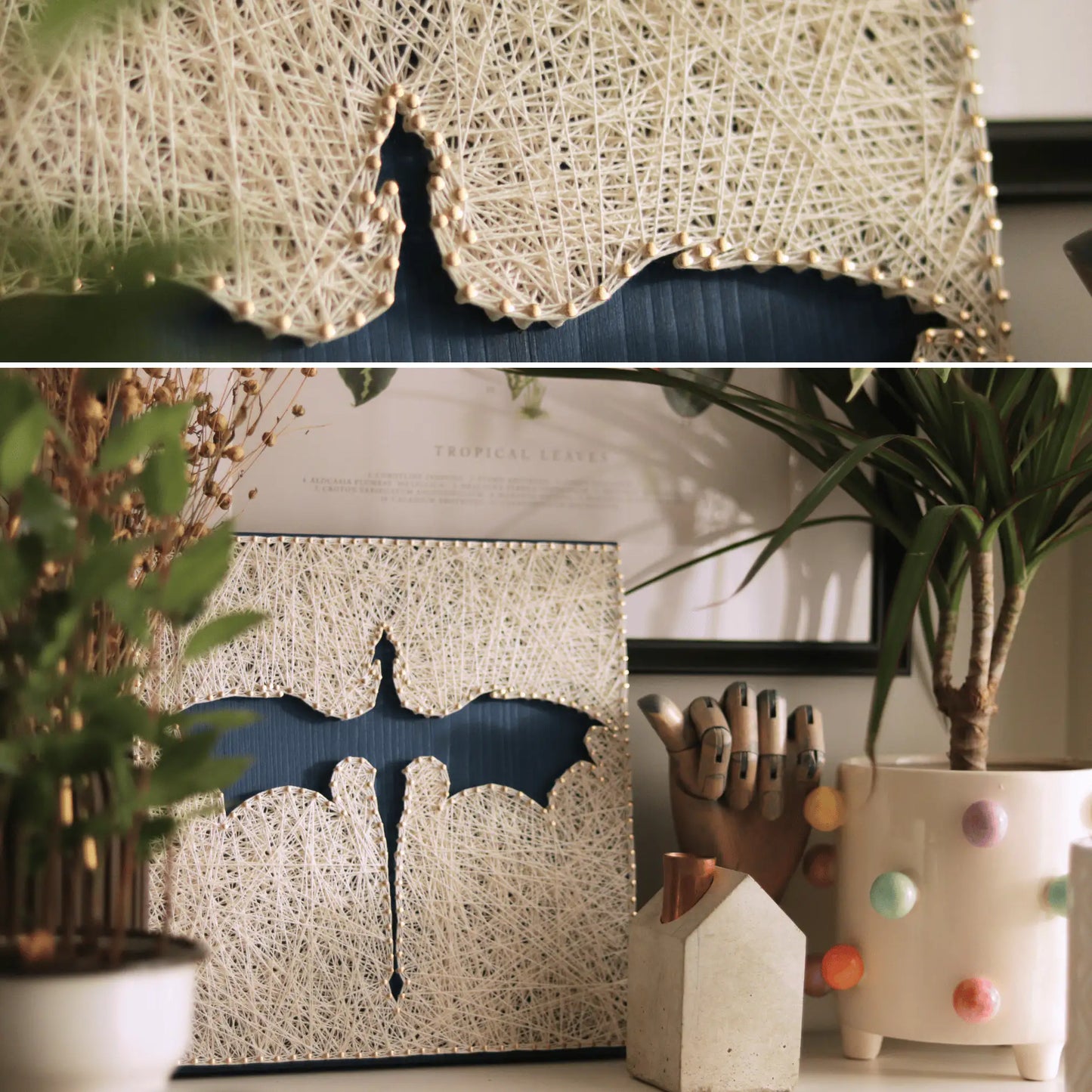 DIY kit - Dragon Silhouette String Art