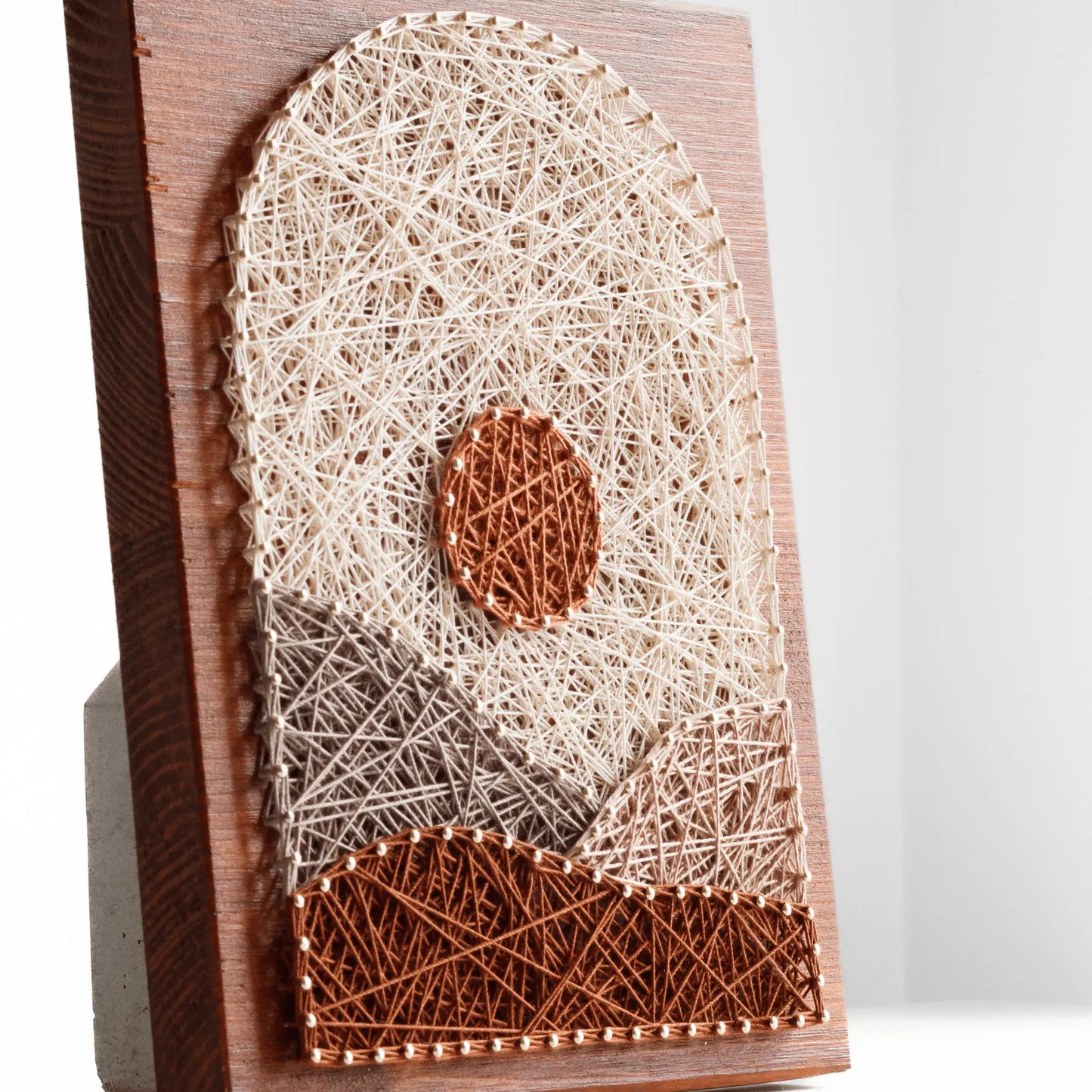 String Art Pattern – Modern Mountain Wall Art