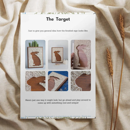 String Art Pattern - Bunny Rabbit Silhouette