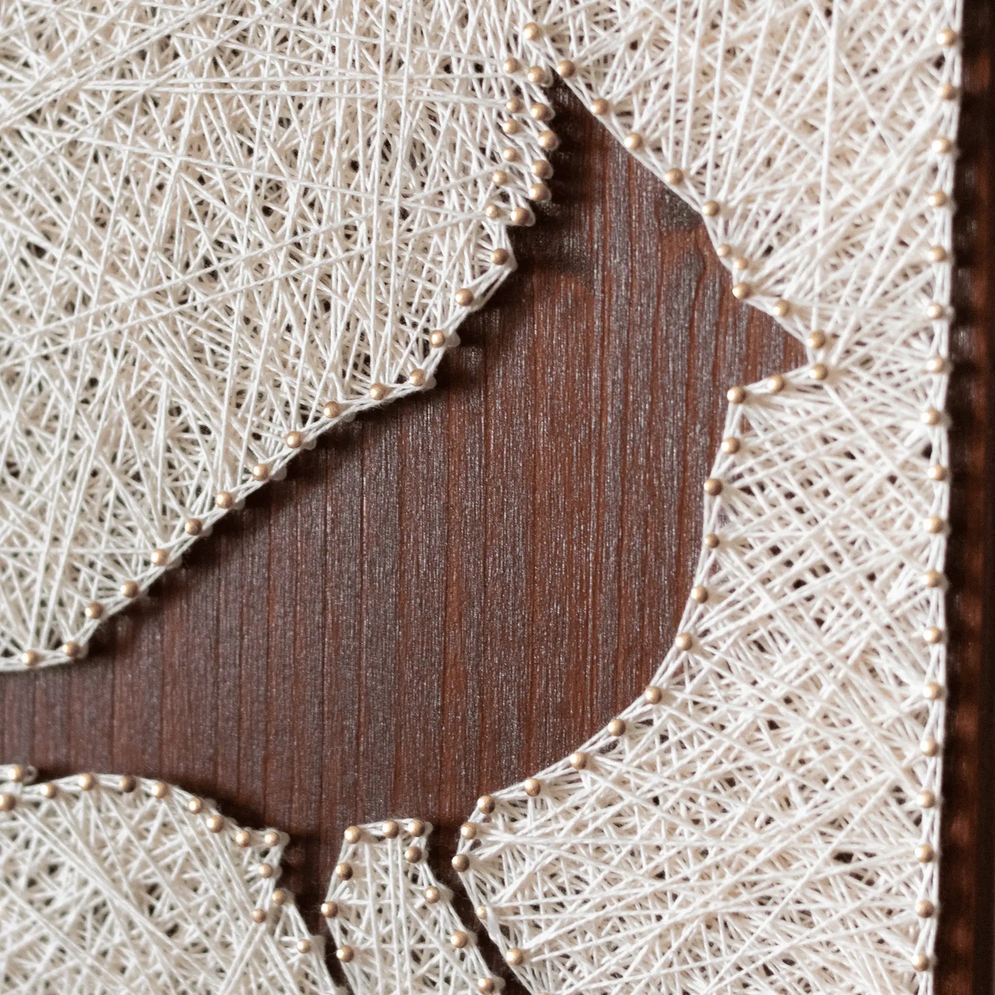 String Art Pattern - Cardinal Bird Silhouette