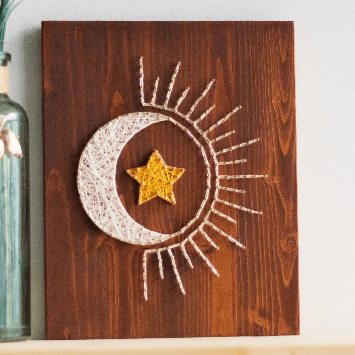 Sun String Crafts Sun, Moon, and Star String Art Pattern | GoodStrings