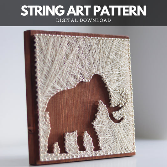 String Digital Pattern Animal String Art Patterns – Printable PDF Templates